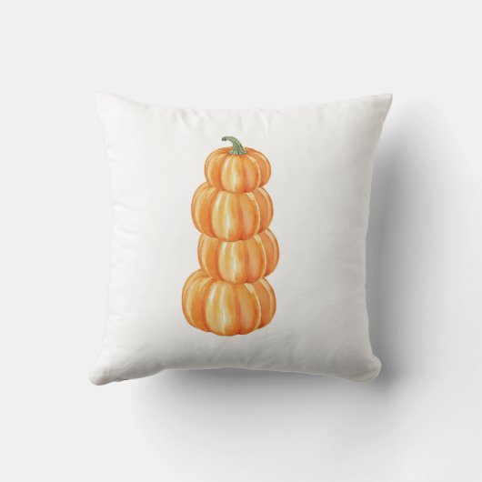 秋パンプキンウォーターカラーファームハウス装飾 クッション (裏面)