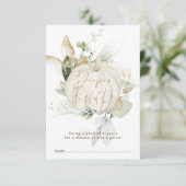 秋パンプキンエレガントグリーンリー金ゴールドオムツラッフル エンクロージャーカード (スタンド正面)