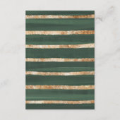 秋パンプキンエレガントグリーンリー金ゴールドオムツラッフル エンクロージャーカード (裏面)