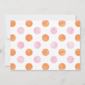 秋パンプキンオータムファースト誕生日招待状 招待状 (裏面)