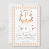 秋パンプキンクレストシップ&シー招待状 招待状 (正面)