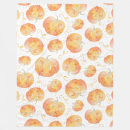 秋パンプキンシェルパブランケット フリースブランケット