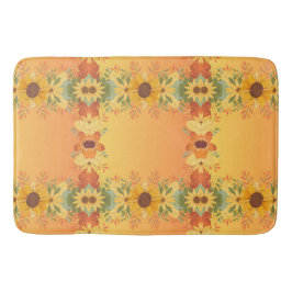 秋パンプキンスパイスハロウィンサンクスギビングパンプキンズ バスマット