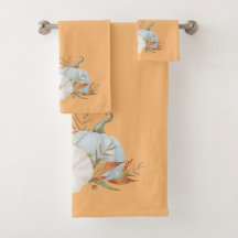 秋パンプキンス&ス葉バスタオルセットのビネット