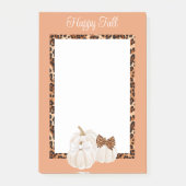 秋パンプキンズキュートハッピー秋 ポストイット (正面)