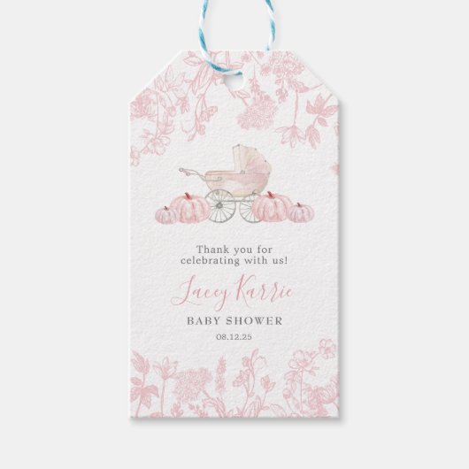 秋パンプキンチノワセリーメッセージカード ギフトタグ (正面)