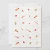 秋パンプキントラックベビーシャワー招待状 招待状 (裏面)