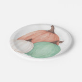 秋パンプキントリオ ペーパープレート (アングル)