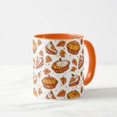 秋パンプキントリートコーヒーマグ マグカップ (正面右)