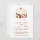 秋パンプキンドライブバイブライダルシャワー 招待状 (正面)