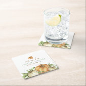 秋パンプキンハロウィーン スクエアペーパーコースター (インサイチュ)