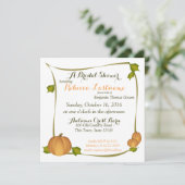 秋パンプキンハーベストブライダルシャワー 招待状 (スタンド正面)