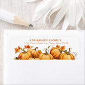 秋パンプキンハーベスト差出人住所ラベル ラベル (インサイチュ)