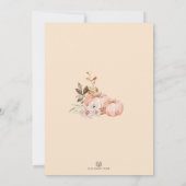 秋パンプキンバラキンセアニラプリンセスミクリン 招待状 (裏面)