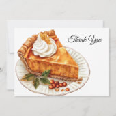 秋パンプキンパイサンクスギビングパーティー 招待状 (裏面)