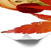 秋パンプキンパッチサインファームハウスハーベオーガニックスト ポスター (コーナー)