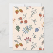 秋パンプキンパッチ誕生日 招待状 (裏面)