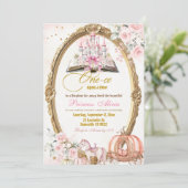 秋パンプキンピンクストーリーブックフェアワイタリー誕生日 招待状 (スタンド正面)