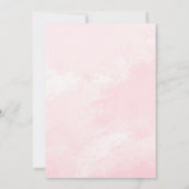 秋パンプキンピンク&金ゴールドガールフローラ2nd誕生日 招待状 (裏面)