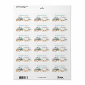 秋パンプキンファームアニマルトラクター住所 シール (フルシート)