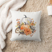 秋パンプキンファームハウスウィズコージーヘッジホッグ クッション (ブランケット)