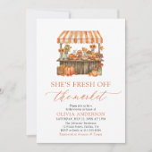 秋パンプキンフレッシュオフザマーケットブライダルシャワー 招待状 (正面)