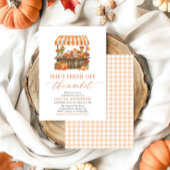 秋パンプキンフレッシュオフザマーケットブライダルシャワー 招待状