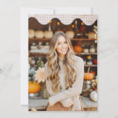 秋パンプキンフレッシュオフザマーケットブライダルシャワー 招待状 (裏面)