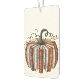 秋パンプキンブックラバーブックハロウィーン カーエアーフレッシュナー (左)