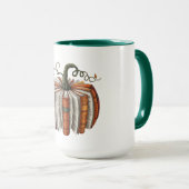 秋パンプキンブックラバーブックハロウィーン マグカップ (正面右)