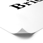 秋パンプキンブライダルシャワー歓迎 ポスター (角)