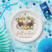 秋パンプキンブライダルシャワー紙プレート ペーパープレート (パーティー)