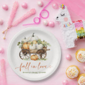 秋パンプキンブライダルシャワー紙プレート ペーパープレート (パーティー)