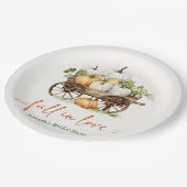 秋パンプキンブライダルシャワー紙プレート ペーパープレート (アングル)