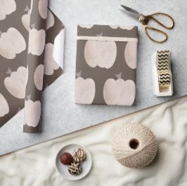 秋パンプキンブラウンボホラッピング紙 ラッピングペーパー