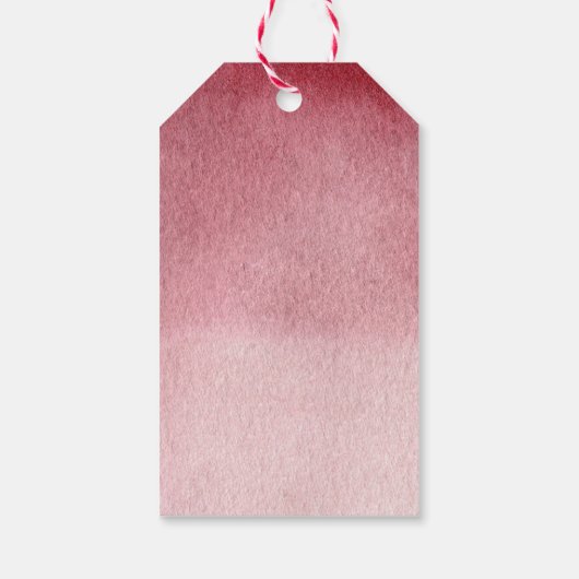 秋パンプキンブルゴーニュ赤面ピンクフローラありがとう ギフトタグ (裏面)