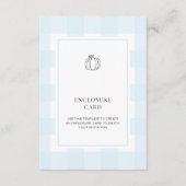 秋パンプキンブルージンガム囲みカード エンクロージャーカード (正面)