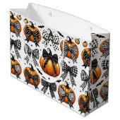 秋パンプキンボウ ラージペーパーバッグ (裏面アングル)