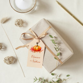 秋パンプキンボタニッ結婚クス ギフトタグ