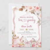 秋パンプキンボホコケットブライダルティーパーティー 招待状 (正面)