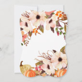 秋パンプキンリハーサルディナー招待状 招待状 (裏面)