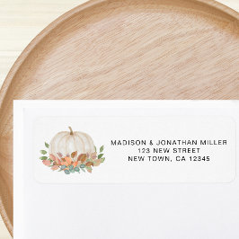 秋パンプキン差出人住所 ラベル