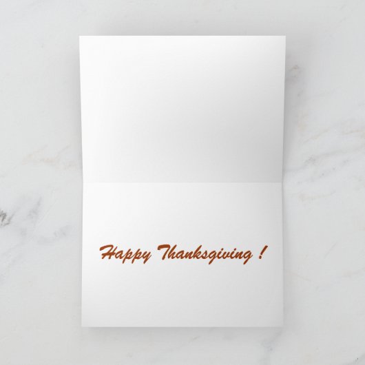 秋パンプキン – カード (内部)