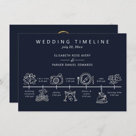 秋パンプキ結婚ンのタイムライン (正面/裏面)