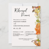 秋パンプキ結婚ンのリハーサル 招待状 (正面)