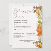 秋パンプキ結婚ンのリハーサル 招待状 (正面)