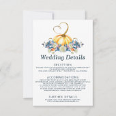 秋パンプキ結婚ン詳細 招待状 (正面)