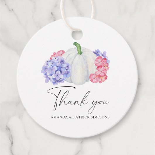 秋パンプキ結婚ン – 's Thank You フェイバータグ (正面)