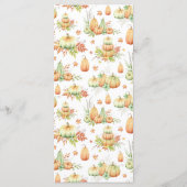 秋パンプキ葉ン素朴感謝祭ディナー メニュー (裏面)