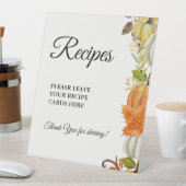 秋パンプキ離れンあなたのレシピブライダルシャワー 台座サイン (インサイチュ)